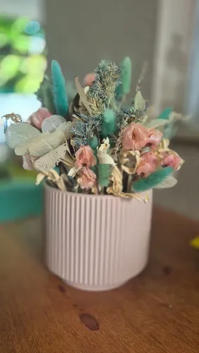 Vasos Decorativos com Flores Secas