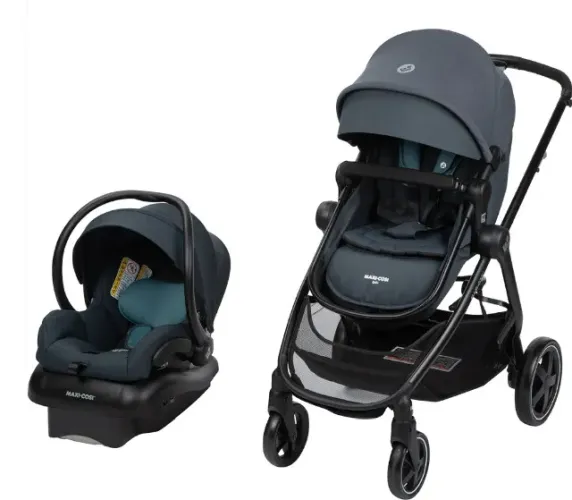Carrinho maxi cosi zelia2 travel system (com bebe conforto e base) + acessórios BRINDES