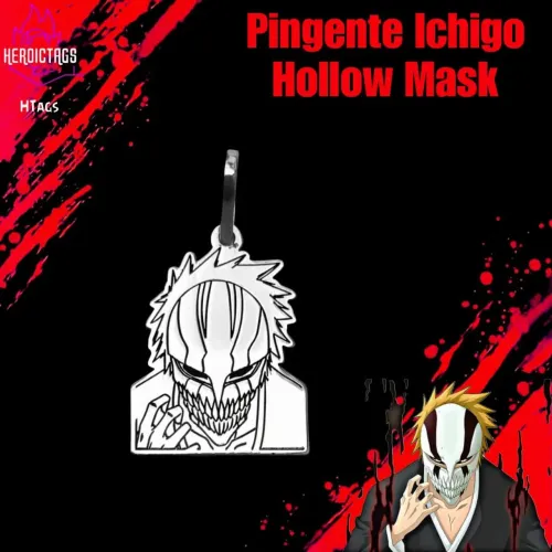 Pingente de Prata - Ichigo Full Mask Hollow (Bleach)