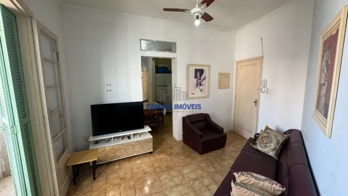 Apartamento à venda 2 quartos e sacada vista mar José Menino Santos