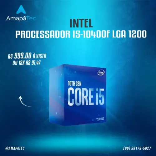 Processador Intel Core i5-10400F