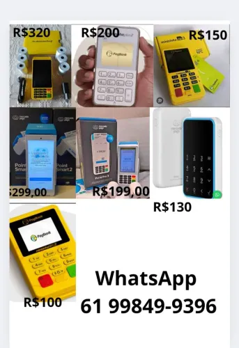 Maquina de cartão PagSeguro e Mercado Pago