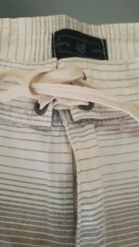 Bermuda Casual masculina, 100% Algodão, NOVA!