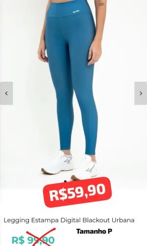 Legging Estampa Digital Blackout Urbana - Tamanho P