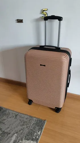 Mala de Viagem Média com Rodas 360° 4 ALL 5T- Dourado 23 Kg