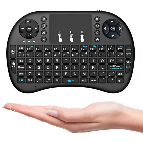 Teclado Wireless Mini com Touchpad para Smart TV | Novo