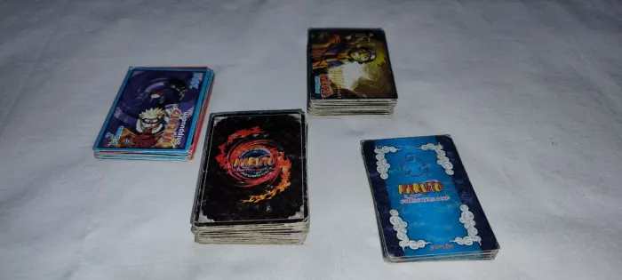 Lote 85 mini Cards Naruto Shippuuden antigo 