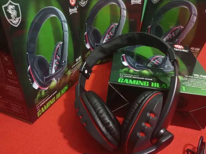 Headset Game Profissional Com Fio e Microfone, Fone Completo e Ótimo Presente