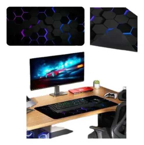 Mouse Pad Gamer Xxl Antiderrapante Estendido Para Mesa