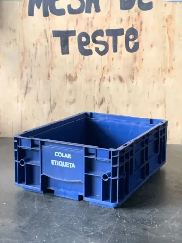 Caixa plástica marfinit