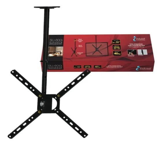 Suporte de teto Indusat 40kg 10"a55" (Honestidade e Qualidade é na distribuidora JK)