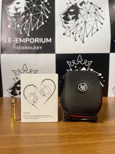 Fones De Ouvido KZ-D-Fi Pro - Retorno de Palco - Sem Microfone + Case + Adaptador.
