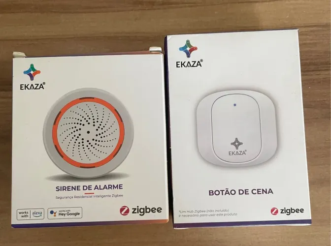 Kit Alarme e Botão de Cena Inteligente EKAZA Zigbee
