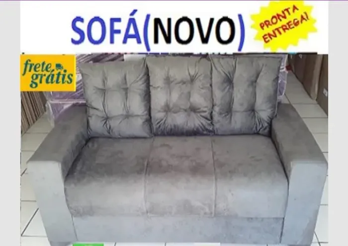 Sofá 3 lugares novo - entrega rápida!