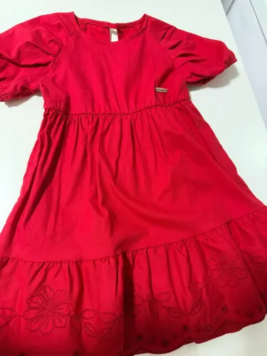 Vestido vermelho infantil tamanho 3 novo
