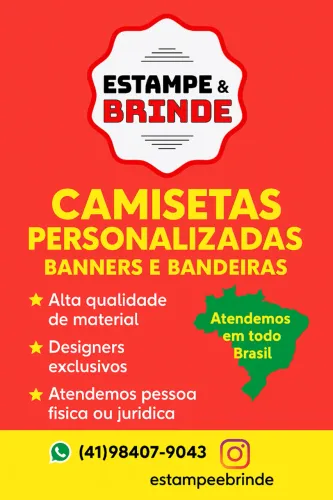 CAMISETAS PERSONALIZADAS - BANNERS E BANDEIRAS