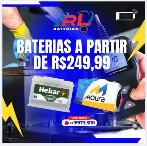 Baterias a partir de R$249,99!
