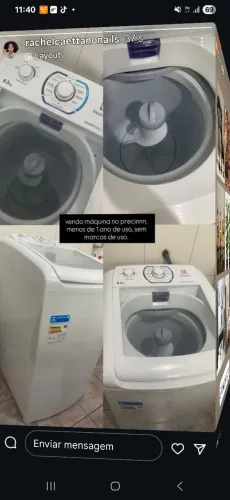 Máquina de lavar semi nova