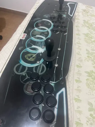 Joystick Arcade Personalizado - Design Automotivo