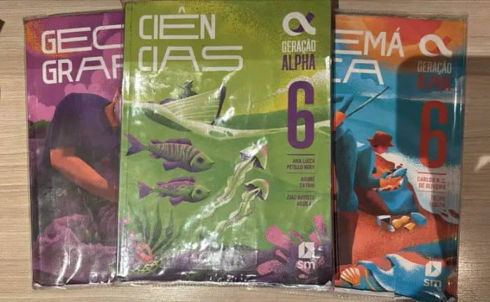 Livros didáticos 6° ano Geração Alpha Ed. SM