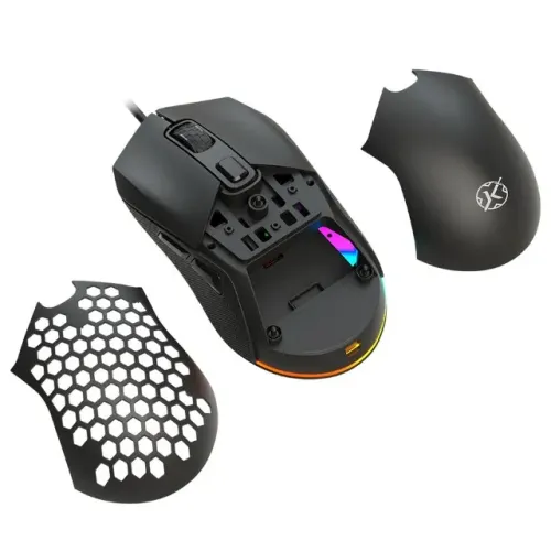 Mouse Gamer Kalkan Skadi RGB 12.800DPI com Capa Magnética 6 Botões Programáveis - WZetta