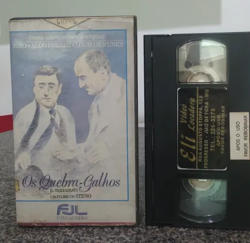 Fita vhs Os Quebra-Galhos - Toto, Aldo Fabrizi e Louis de Funès