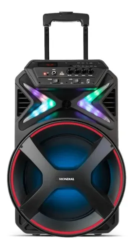 Caixa de Som Amplificada Mondial CM-400 Connect Lights