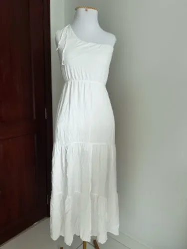 Vestido branco longo