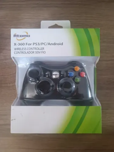 Controle Xbox 360 Wireless para PS3/PC/Android  - Atomo