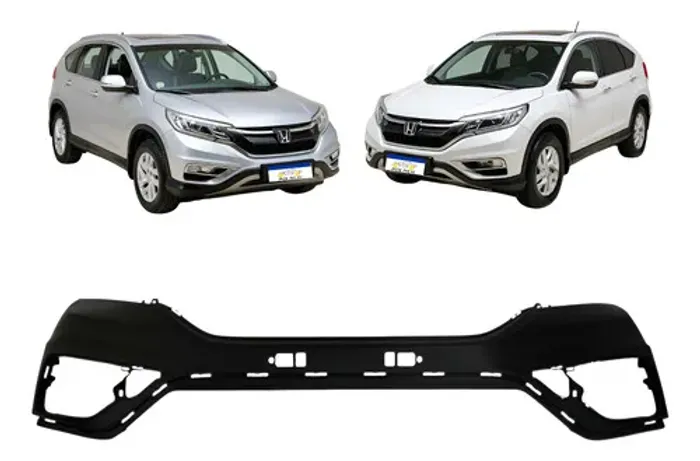 Parachoque Dianteiro Honda Crv 2016 2017 Preto Liso Novo
