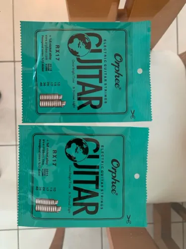 Encordoamento para Guitarra Orphee RX17 0.10 - (NÃO ENFERRUJA) novo
