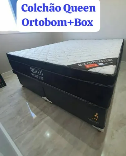 Colchão Ortobom+ Base box Queen !!