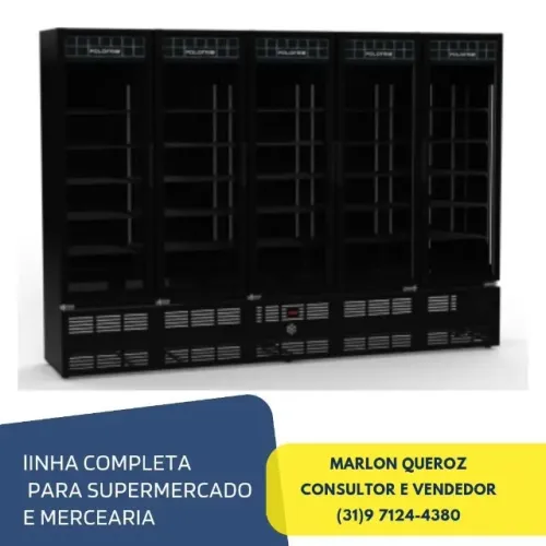 Refrigerador Auto Serviço 5 Portas Polo Frio 220v