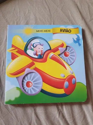 Livro mexe mexe avião