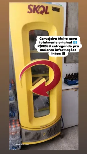 Cervejeira Skol Semi nova e Expositoras CocaCola MetalFrio