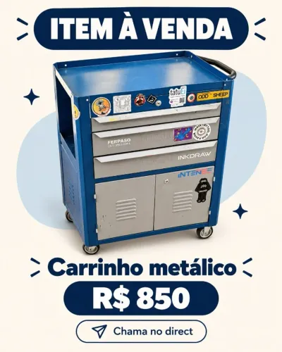 Carrinho Metálico de Ferramentas