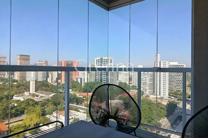 Apartamento mobiliado para locação com 55m², Pinheiros, São Paulo.