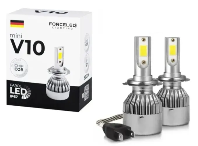 Lampada led automotiva mini V10 6500k 12v 30w 20000l H4 H7 ou H11 PAR