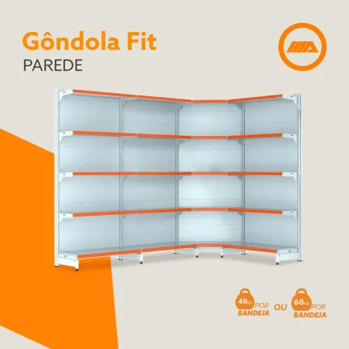 GÔNDOLAS DE PAREDE INICIAL E CONTINUAÇÃO AMAPÁ 