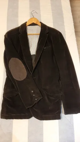 Blazer Zara camurça marrom