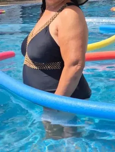 Maiô com lantejoulas