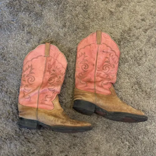 bota texana country em couro cowboy western