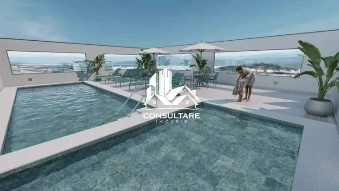 Apartamento à venda no Centro de Santos/SP | 2 quartos, varanda e lazer completo