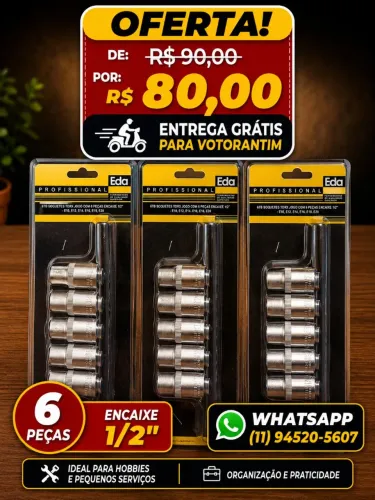 Jogo Soquetes Grande 1/2 - Torx Fêmeas