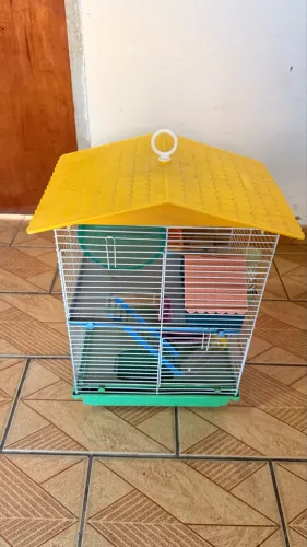 Gaiola hamster com acessórios