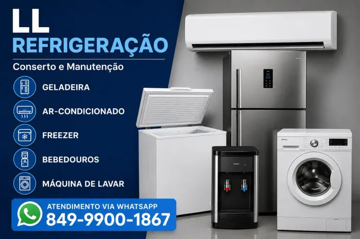 Conserto de geladeira freezer bebedor ar condicionado e máquina de lavar