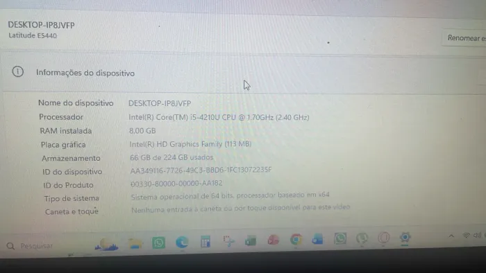 Notebook Latitude e5440 em otimo estado