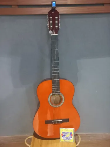 Kit Violão Giannini Nylon N-14 n + Capa + Afinador + Conjunto de Cordas