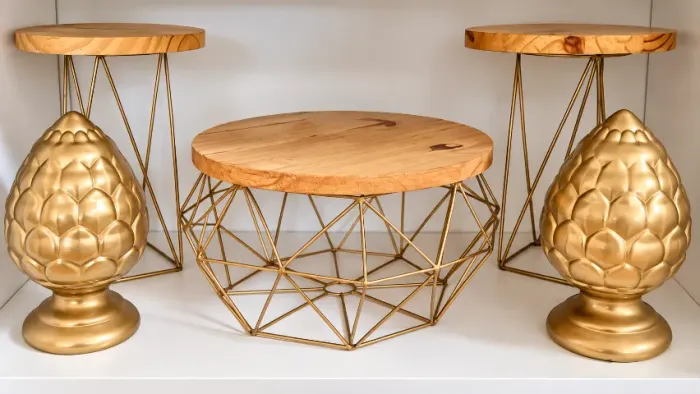 Kit Completo de Decoração para Festas - Boleiras, Vasos e Bandejas