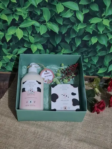 Kit de presente para mães, com hidratante e sabonete O Boticário